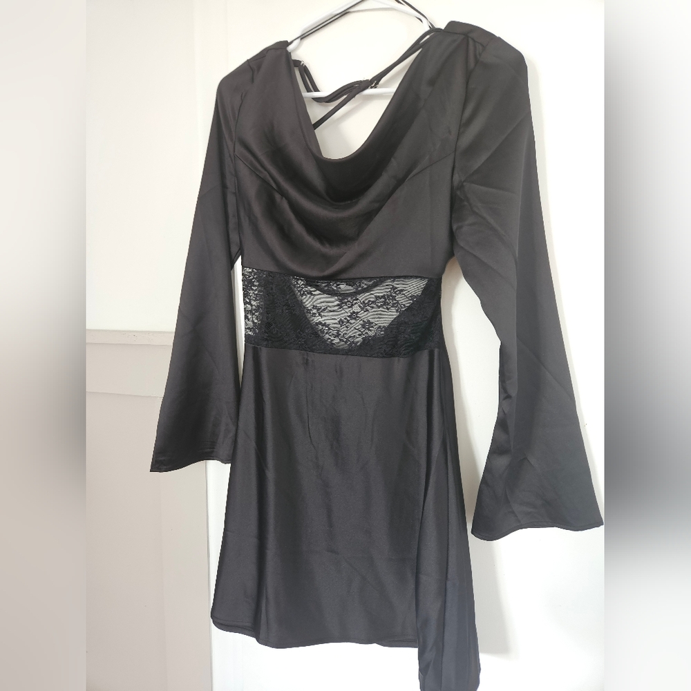 Hello Molly Mini Black Lace Dress
